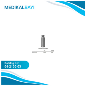 04.2100.03 Pilli Sap , Kısa ve Kalın Boy, Konvansiyonel Laringoskop İçin
