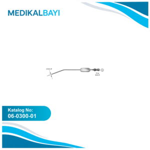 06.0300.01 Zoellner Aspirasyon Tüpü 2.5mm, 18cm