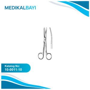 10.0011.10 Operasyon Makası Künt/Künt Eğri 10.5cm