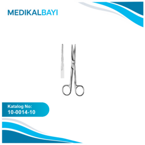 10.0014.10 Operasyon Makası Keskin/Keskin Düz 10.5cm