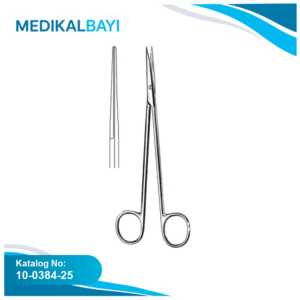 10.0384.25 Metzenbaum Nelson Makas Keskin/Keskin Düz 25cm