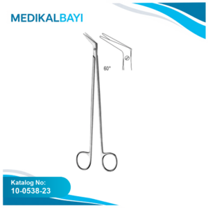 10.0538.23 DeBakey Vasküler Makas 23cm 60ø
