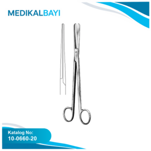 10.0660.20 SIMS Uterin Makas Künt/Künt Düz 20cm