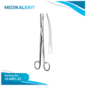 10.0661.23 SIMS Uterin Makas Künt/Künt Eğri 23cm