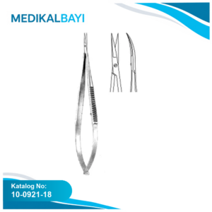 10.0921.18 Mikro Makas Eğri 18.5cm
