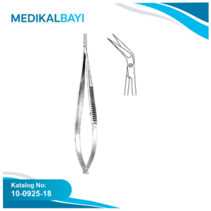 10.0925.18 Mikro Makas Açılı 18.5cm