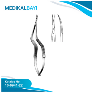 10.0941.22 Potts Mikro Makas Eğri 22.5cm