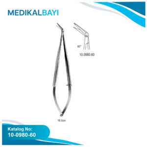 10.0980.60 Mikro Makas 60ø açılı 18cm
