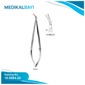 10.0984.25 Mikro Makas 25ø açılı 18cm