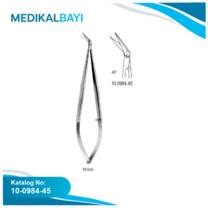 10.0984.45 Mikro Makas 45ø açılı 18cm
