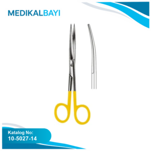 10.5027.14 Grazil Operasyon Makası Keskin/Keskin Eğri 14.0cm TC