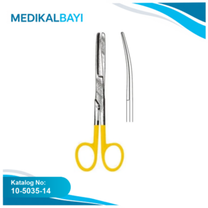 10.5035.14 Deaver Makas Eğri Künt/Künt 14cm TC