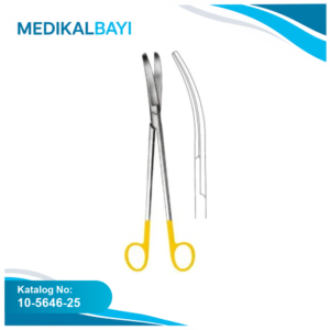 10.5646.25 LLOYD DAVIES Rectal Makas Eğri 25.5cm TC