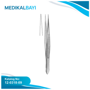 12.0318.09 Mikro Forseps Düz 9cm