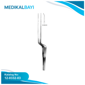 12.0332.03 Mikro Forseps İnce bayonet 0.6mm, 18.5cm