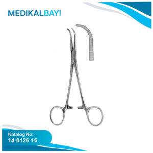 14.0126.16 Coller-Crile Hemostatik Forseps Eğri 16cm