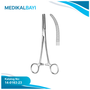 14.0163.23 Spencerwells Hemostatik Forseps Eğri 23cm
