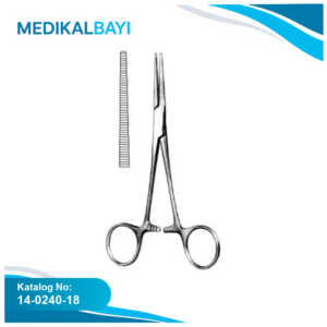 14.0240.18 Pean Nippon Hemostatik Forseps Düz 18cm