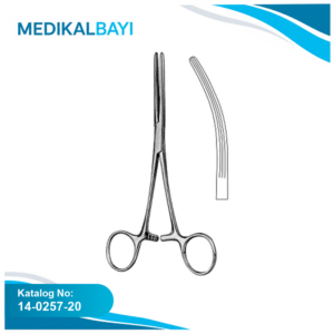 14.0257.20 Rochester Carmalt Hemostatik Forseps Eğri 20cm