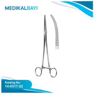 14.0317.22 Roberts Hemostatik Forseps Eğri 22cm