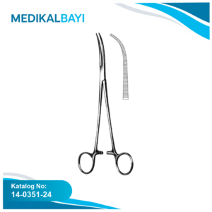 14.0351.24 Kelly Hemostatik Forseps Eğri 24cm