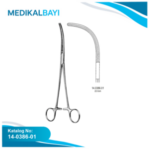 14.0386.01 Crafoord Sellors Ligatür Forseps Eğri 24cm