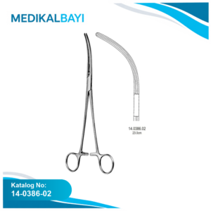 14.0386.02 Crafoord Sellors Ligatür Forseps Eğri 24cm