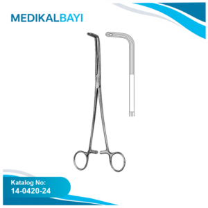 14.0420.24 Finochietto Bronş Klemp Eğri 24cm
