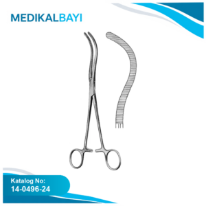 14.0496.24 Guyon Pedükül Klemp Forseps Atravma 24cm