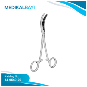 14.0540.20 Berkeley Histerektomi Forseps Eğri 20cm