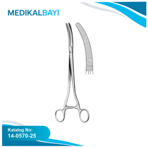 14.0570.25 Faure Histerektomi Forseps Eğri 25cm