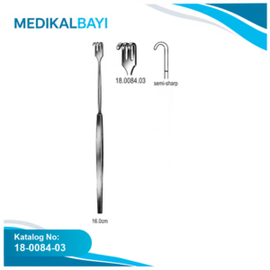 18.0084.03 Kanca Ekartör Yarı Keskin 3pr. 16cm