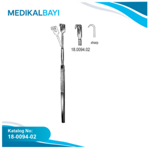 18.0094.02 Ekartör Esnek Keskin 2pr. 16cm
