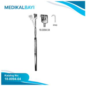 18.0094.04 Ekartör Esnek Keskin 4pr. 16cm