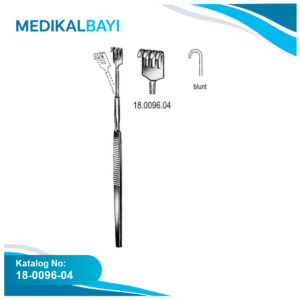 18.0096.04 Ekartör Esnek Künt 4pr. 16cm