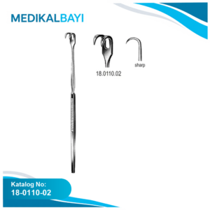 18.0110.02 Ekartör Trakeal Keskin 2pr. 16cm