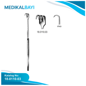 18.0110.03 Ekartör Trakeal Keskin 3pr. 16cm