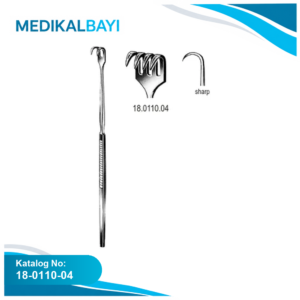 18.0110.04 Ekartör Trakeal Keskin 4pr. 16cm