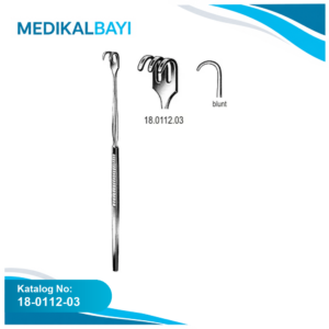 18.0112.03 Ekartör Trakeal Künt 3pr. 16cm