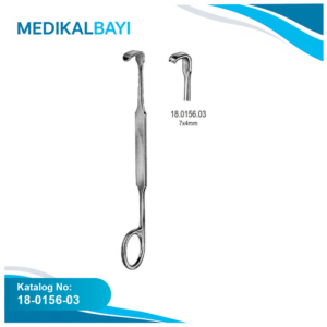 18.0156.03 Meyerding Parmak Ekartör 7x4mm, 18cm