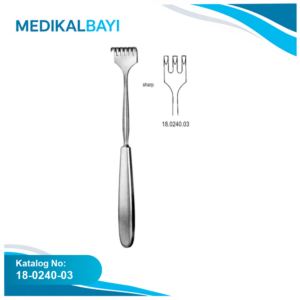 18.0240.03 Volkmann Ekartör 3 Dişli Keskin 23cm