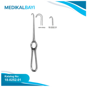 18.0252.01 Volkmann Ekartör 1 Dişli Yarı Keskin 21.5cm