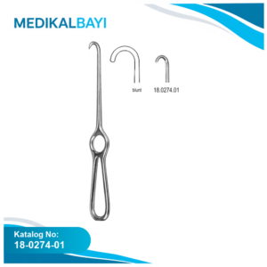 18.0274.01 Kocher Ekartör 1 Dişli Künt 22cm
