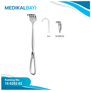 18.0282.02 Volkmann Ekartör 2 Dişli Künt 22cm