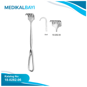 18.0282.06 Volkmann Ekartör 6 Dişli Künt 22cm