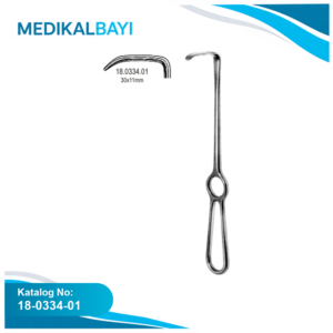 18.0334.01 Langenbeck Ekartör 30x11mm, 21cm