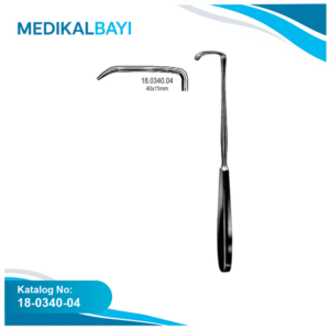 18.0340.04 Langenbeck Ekartör 40x11mm, 22cm