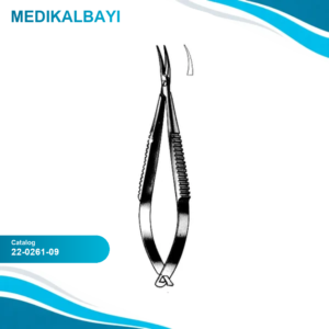 22.0261.09 Castroviejo Mikro Portegü Eğri 9cm