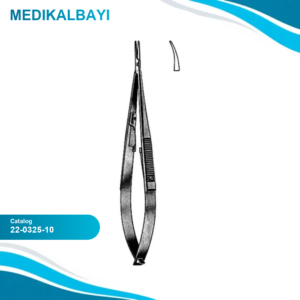 22.0325.10 Castroviejo Portegü Eğri Kilitli 10cm