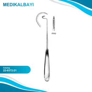 22.0372.21 Deschamps Ligatür İğnesi Keskin Sol 21cm